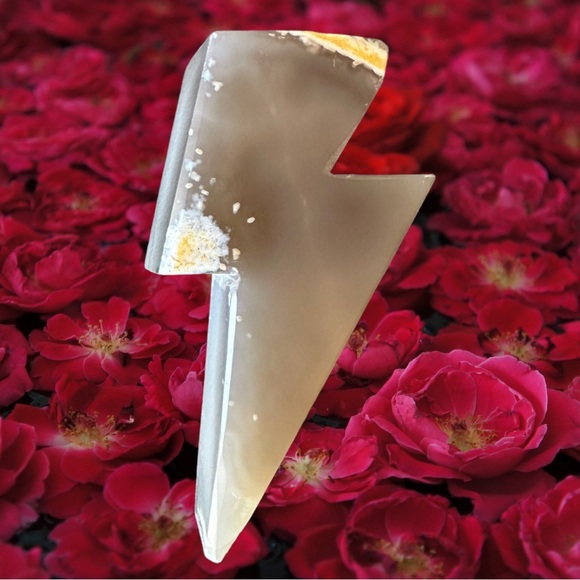 Druzy Agate Lightening Bolt ⚡️ (A) - Picture 3 of 4